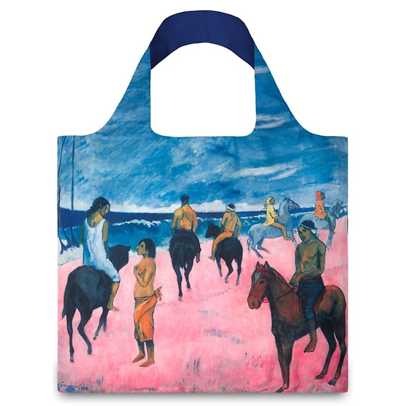 LOQI 购物袋-马与海滩 PGHB - 侧背包/斜挎包 - 塑料 粉红色