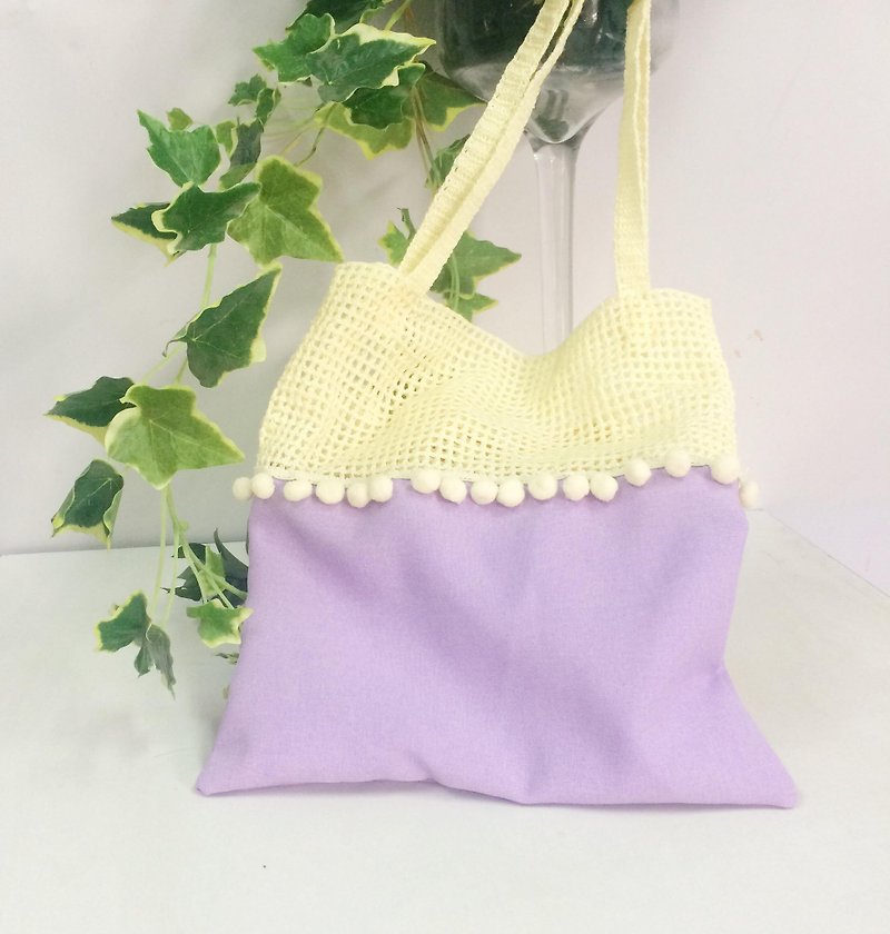 lavender tote bag - 手提包/手提袋 - 棉．麻 紫色