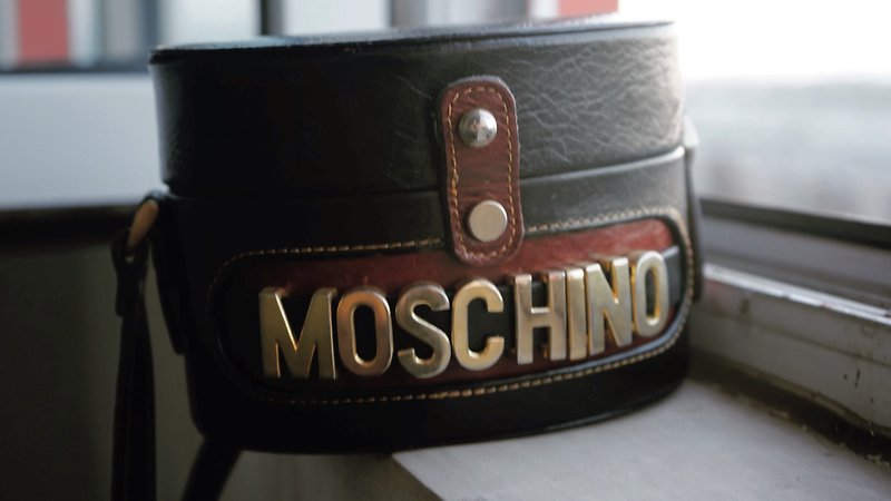 Moschino古着斜挎包 - 侧背包/斜挎包 - 真皮 黑色