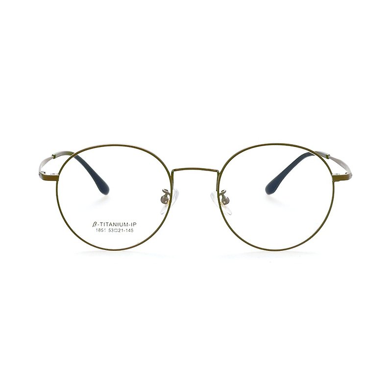 钛丝大圆框小脸神器│外销韩国设计款-古铜 - 眼镜/眼镜框 - 贵金属 