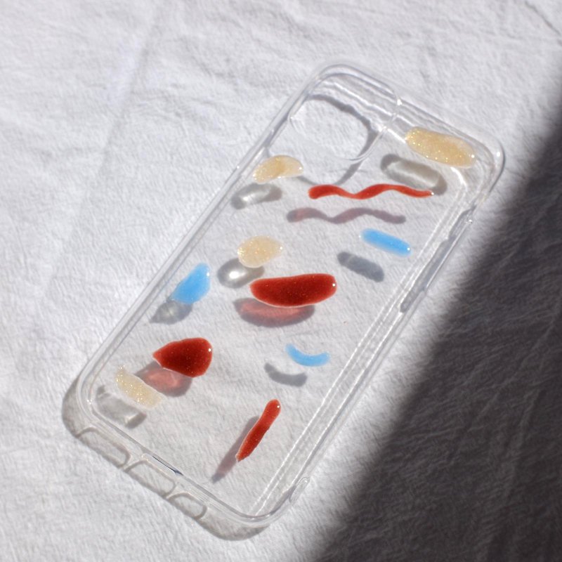调色板系列 原创手绘抽像油画风树脂透明手作手机壳IPhone 11 Pro - 手机壳/手机套 - 树脂 透明