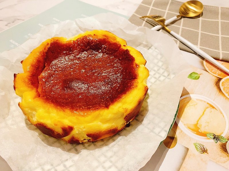 焦香烤起士6寸#香浓细致#浓郁起士 - 蛋糕/甜点 - 新鲜食材 黄色