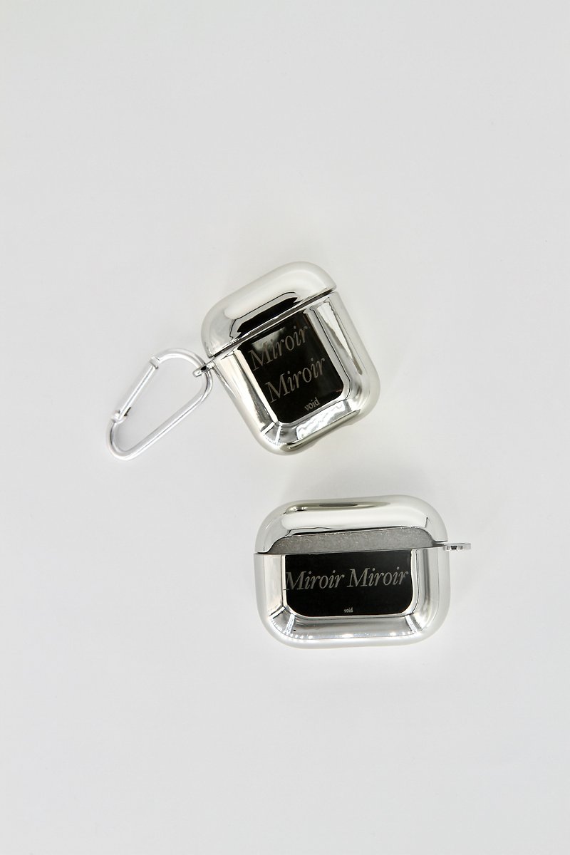 Miroir Miroir 镜面电镀 AirPods 1/2/pro 耳机保护套 含金属扣 - 耳机收纳 - 其他金属 银色
