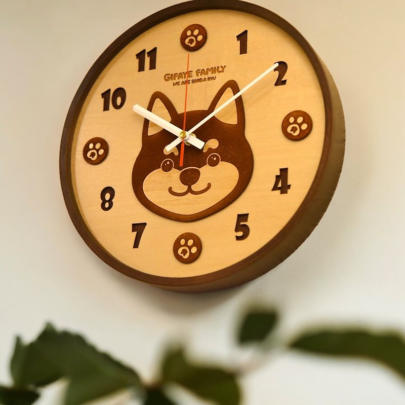 柴犬琦菲联名造型时钟 授权品 - 时钟/闹钟 - 木头 