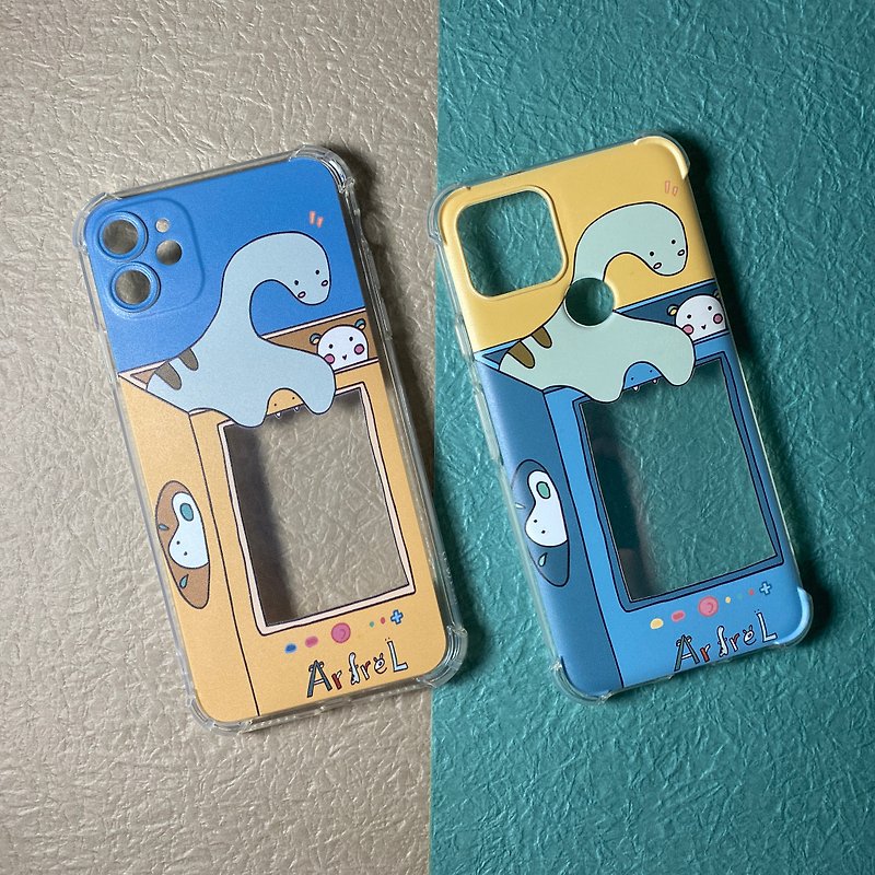 ArfreL 吉塔与他的朋友们 小怪物手机壳 黄蓝撞色透明壳 可放照片 - 手机壳/手机套 - 塑料 