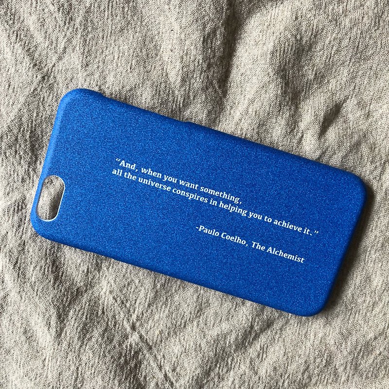 宇宙/硬壳/文字手机壳 - 手机壳/手机套 - 塑料 蓝色