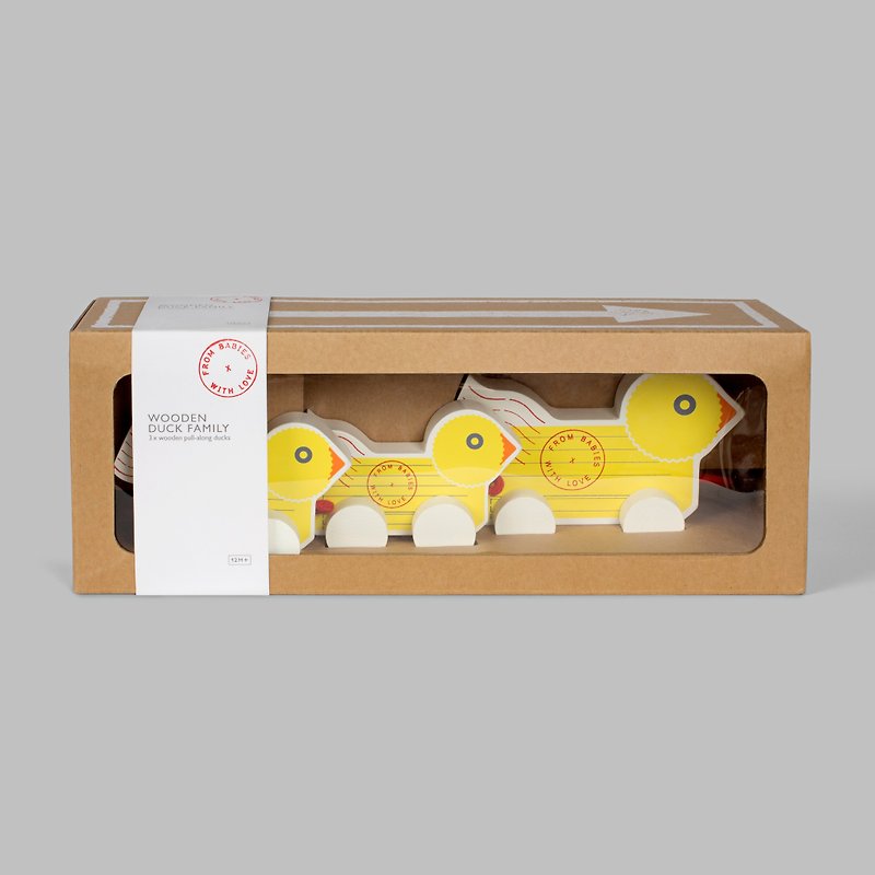 环保小黄鸭拉拉车 再造黄色小鸭风潮 英国皇室选用 圣诞礼物包装 - 玩具/玩偶 - 木头 黄色