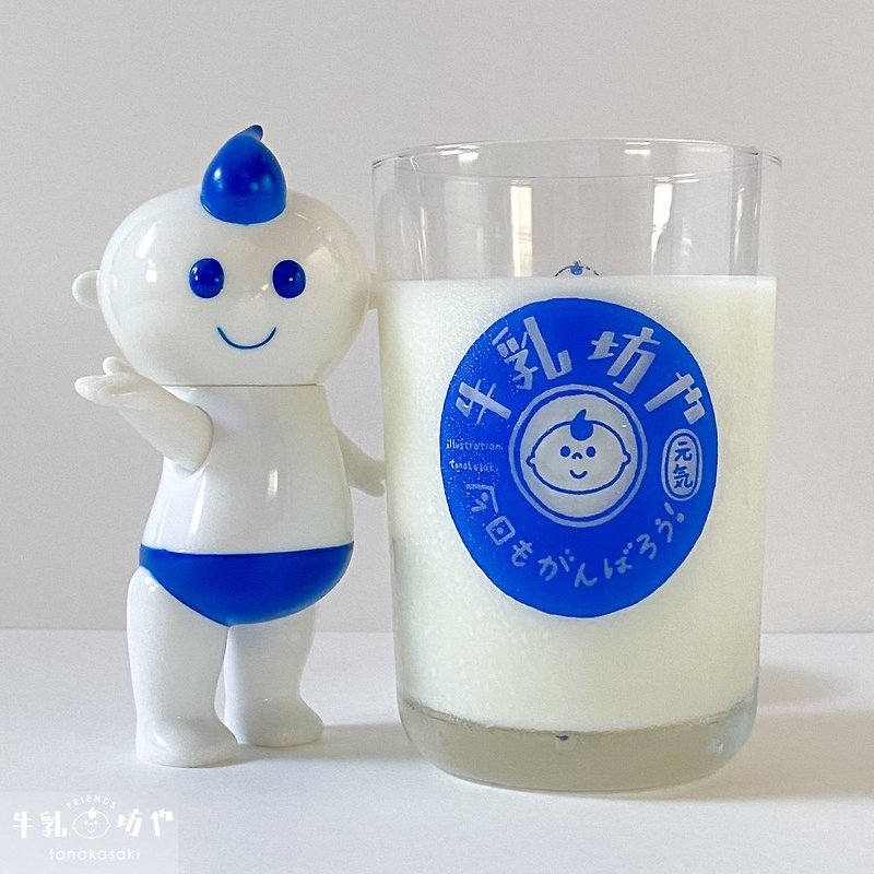 日本Tanaka Saki 牛奶男孩 bouya milk boy 公仔 设计师玩具 软胶 - 玩偶/公仔 - 塑料 白色
