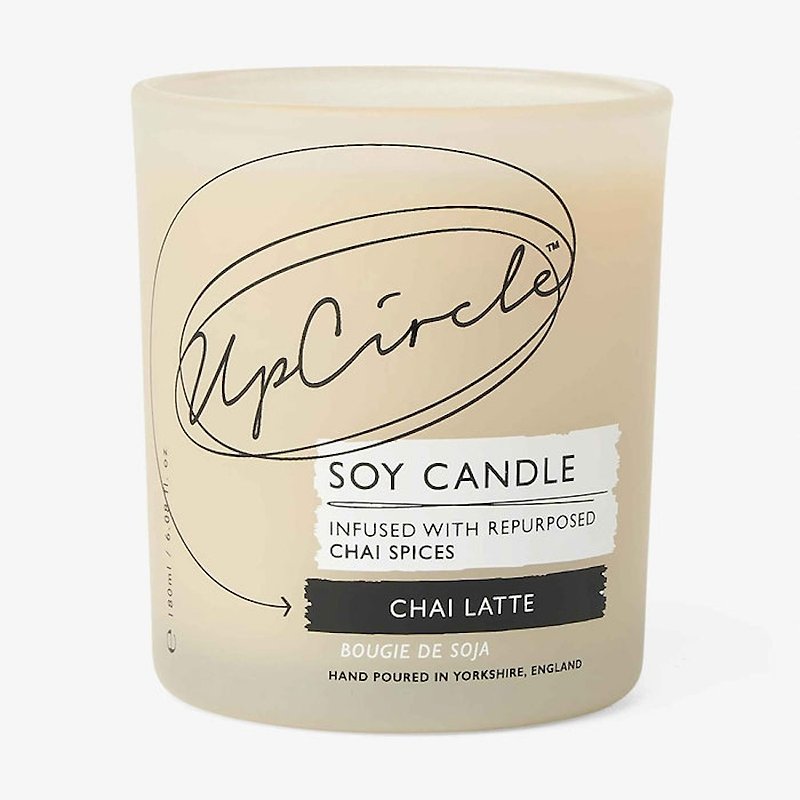 【环保美容】天然肉桂柴香大豆香氛蜡烛 (Chai Latte Soy Candle) - 蜡烛/烛台 - 环保材料 