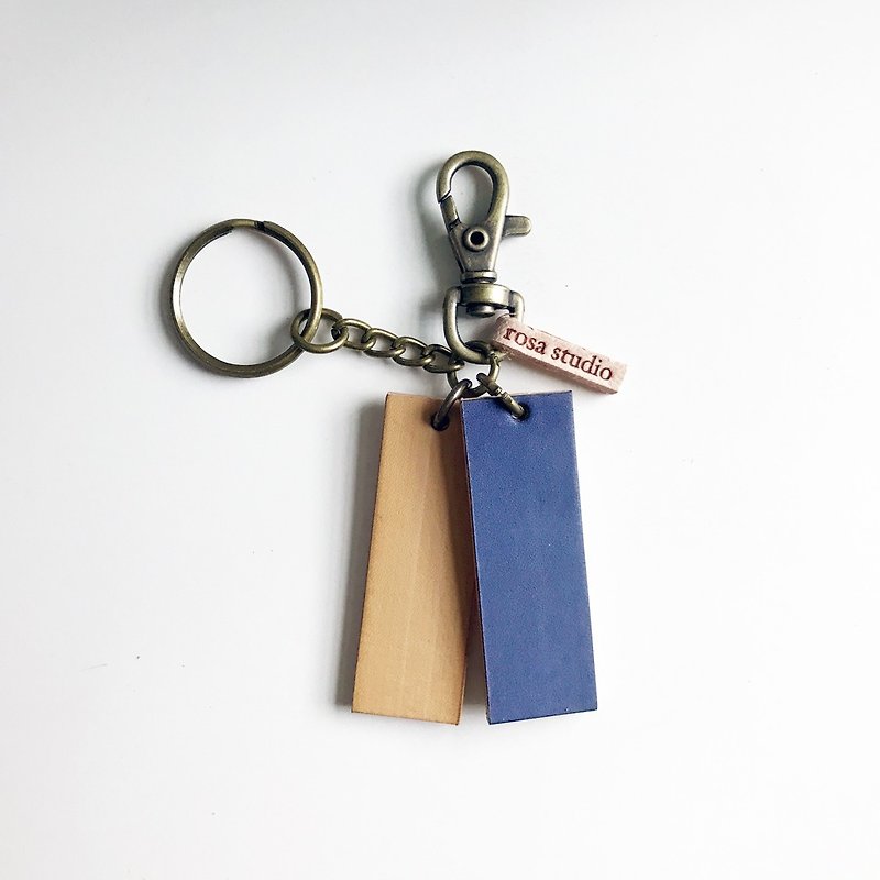 皮革钥匙圈│黄紫SAC01012 - 钥匙链/钥匙包 - 真皮 黄色