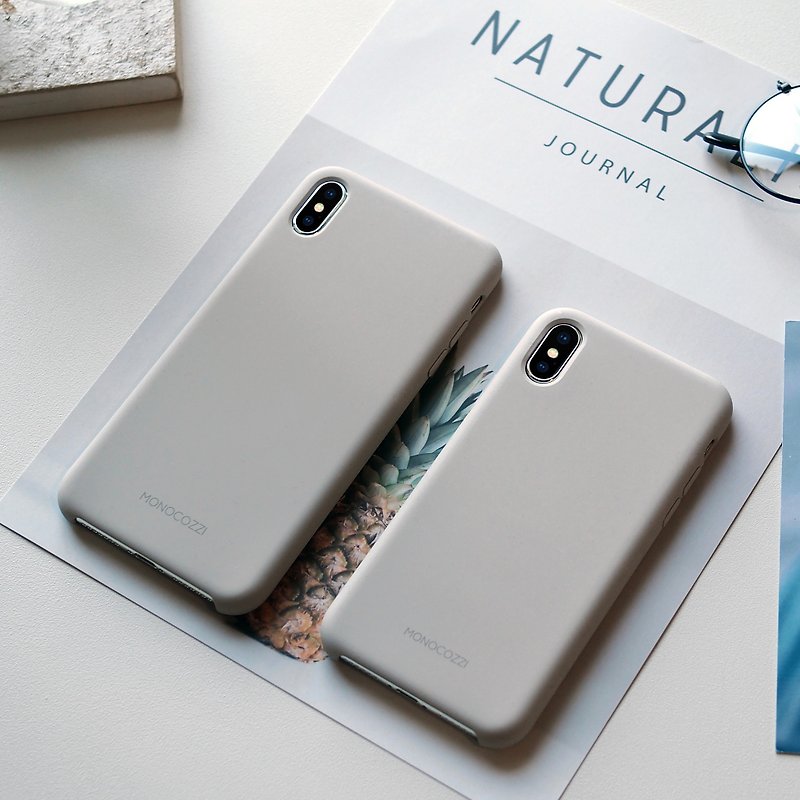 GRITTY | 液态硅胶防污手机壳 - iPhone XS / Max - 灰色 - 手机壳/手机套 - 聚酯纤维 灰色