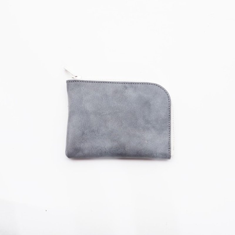 cow leather wallet （ネロ）11×8/小銭入れ/カード入れ/WS001 - 皮夹/钱包 - 真皮 