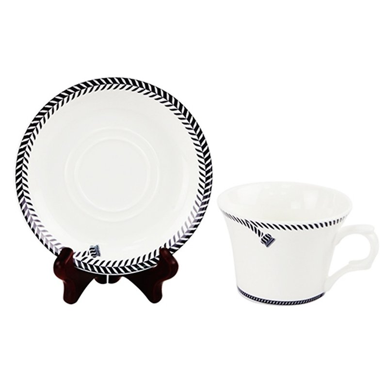 Engls Co. 单绳咖啡杯盘单入组 - 咖啡杯/马克杯 - 瓷 白色