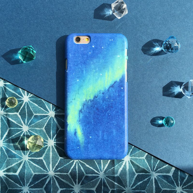 极光-手机壳 硬壳 iphone samsung sony htc zenfone oppo LG - 手机壳/手机套 - 塑料 蓝色