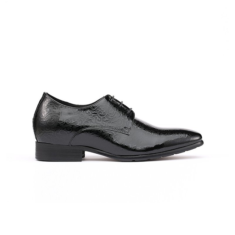Kings Collection 皮尼亚尔 增高鞋 (增高二吋半) KV80059 黑色 - 男款皮鞋 - 真皮 黑色