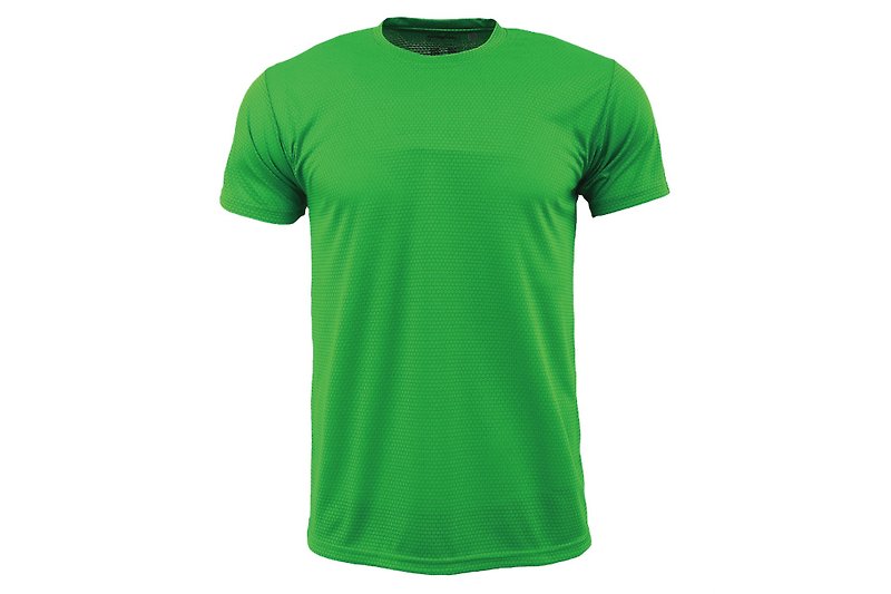 X-DRY素面吸湿排汗圆领T ::翠绿:: 男女可穿 - 男装运动衣 - 聚酯纤维 绿色