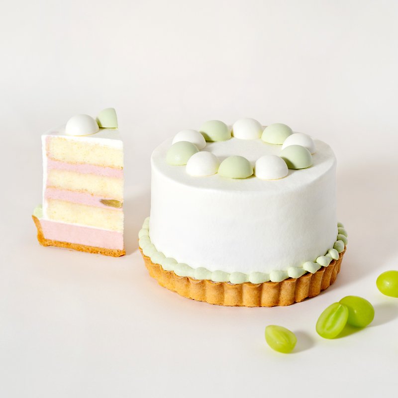 荔枝葡萄奶酪塔 - 蛋糕/甜点 - 其他材质 白色