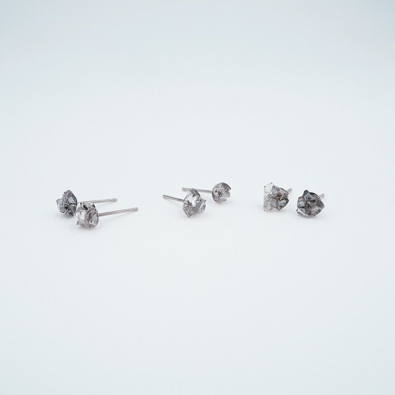 CRYSTALLIZATION _Phase 2_Earrings - 耳环/耳夹 - 玻璃 银色