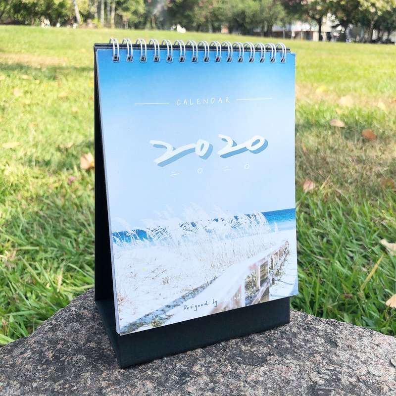 2020向前奔跑 / 拾字路口 手写桌历 - 年历/台历 - 纸 蓝色