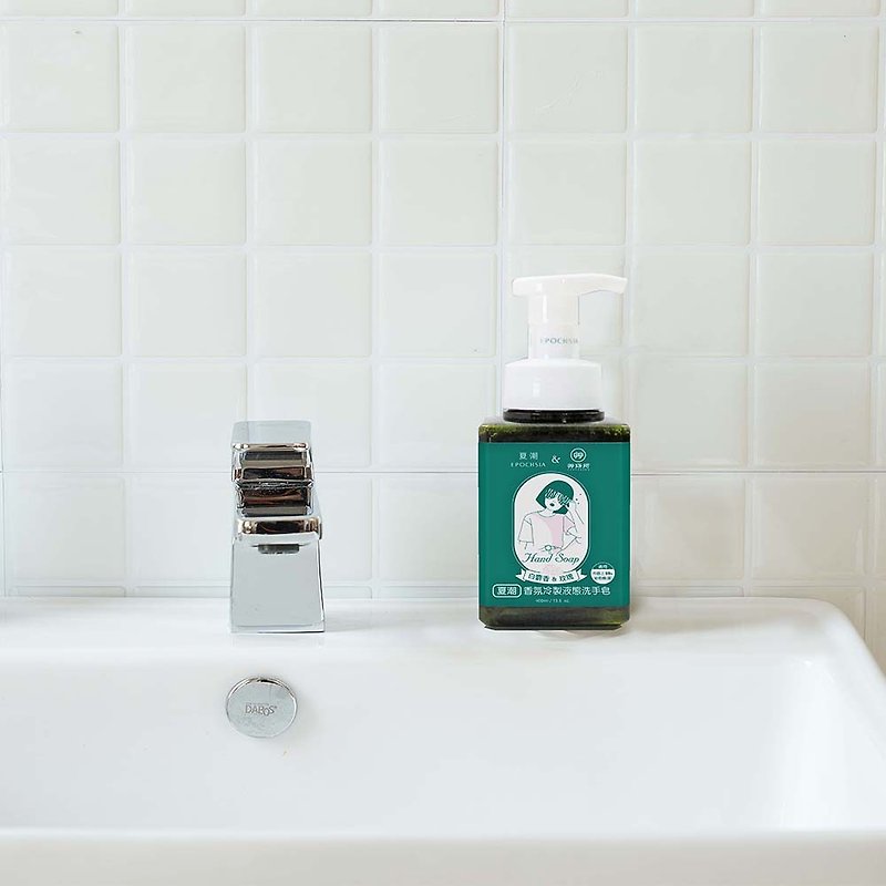 【福利品】冷制液态洗手皂 慕斯瓶-(白麝香 & 玫瑰) /400ml - 洗手用品 - 塑料 绿色