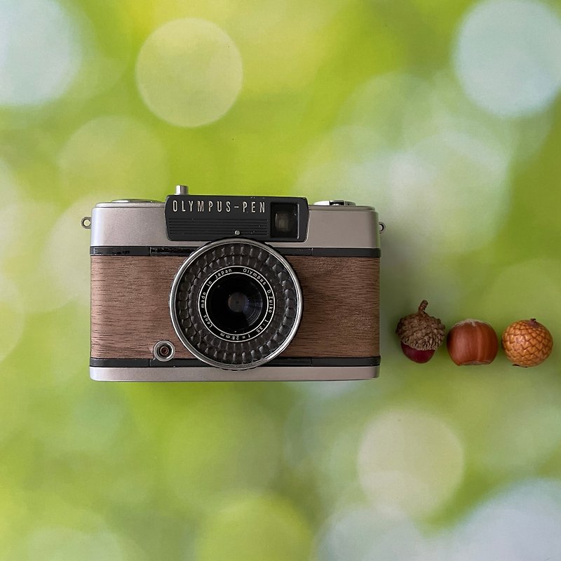 【整備・試写済み 完動品】オリンパス PEN EE-2 35mm フィルムカメラ | 天然木-ウォルナット - 相机 - 其他金属 咖啡色