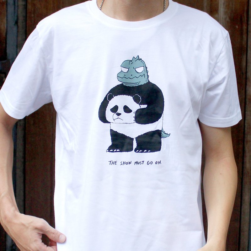 T-shirt Come together - 男装上衣/T 恤 - 棉．麻 白色