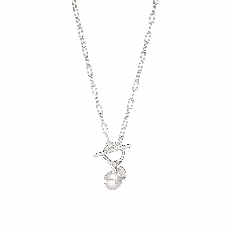 LUCIANO MILANO 珍珠系  纯银项链 - 项链 - 其他金属 银色