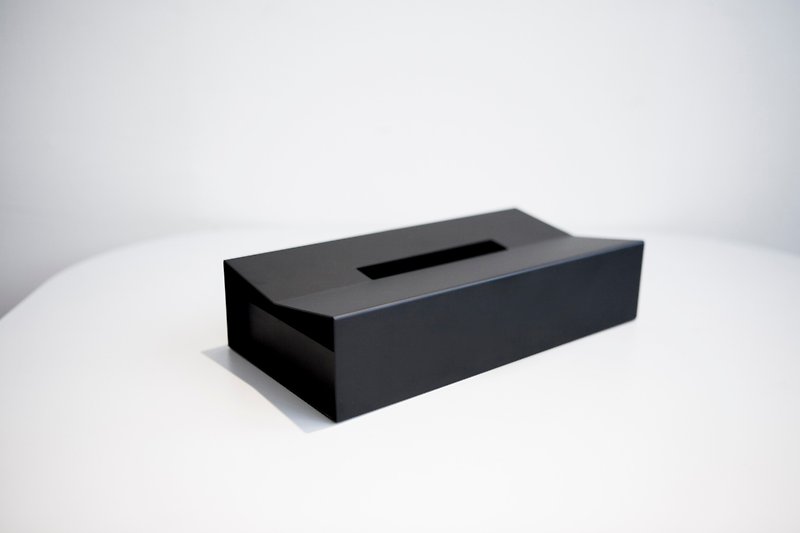 M / 面纸盒-D - 黑 - 纸巾盒 - 其他金属 黑色