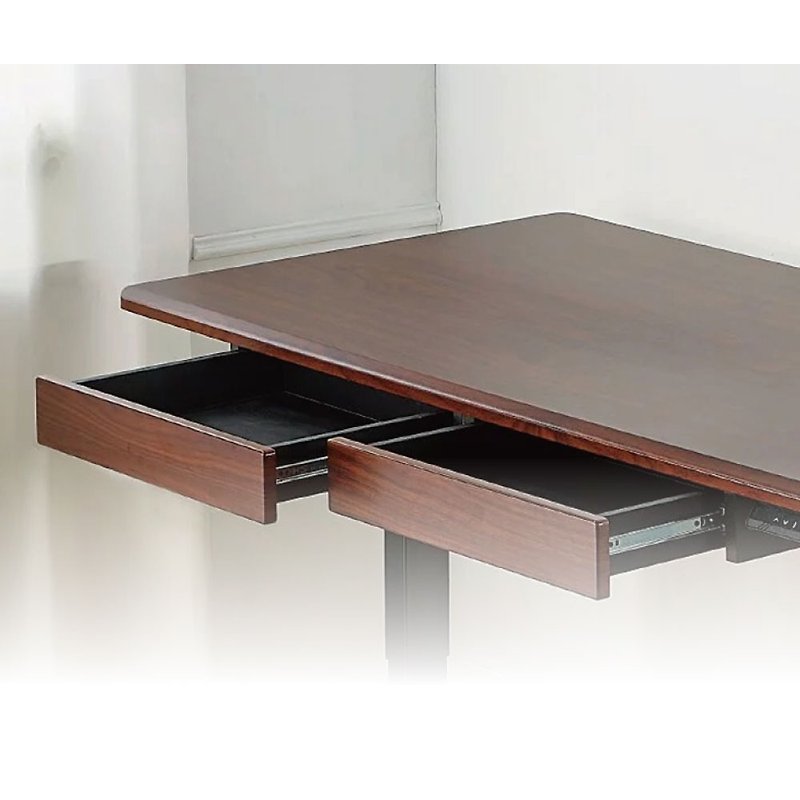 FUNTE电动升降桌配件-单层抽屉1入 - 餐桌/书桌 - 木头 咖啡色