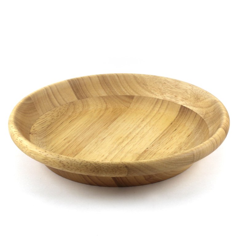 |巧木| 木制沙拉浅碗/木碗/餐碗/凹底碗/橡胶木 - 碗 - 木头 咖啡色