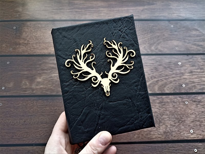 Grimoire journal for sale Witch grimoire for sale Gothic spell book of shadows - 笔记本/手帐 - 纸 黑色