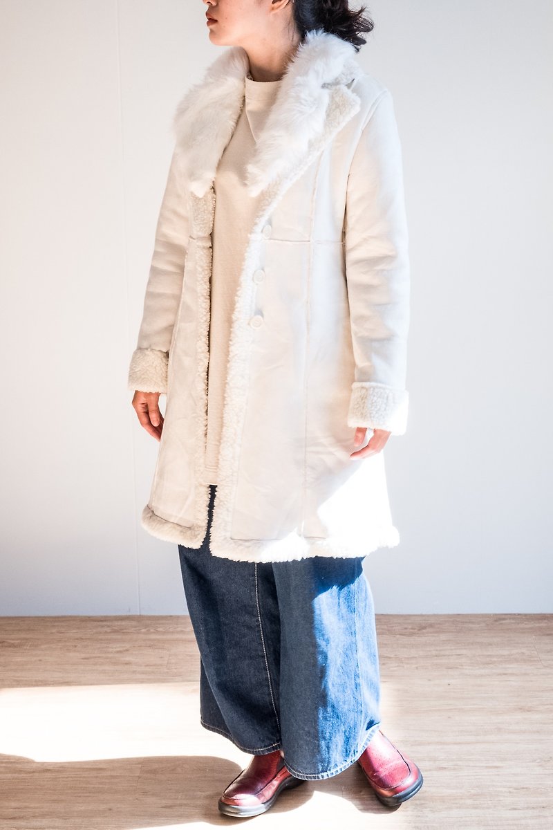 Vintage 大衣 / 麂皮 no.31 - 女装休闲/机能外套 - 其他材质 白色