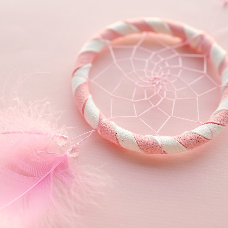 捕梦网材料包 8cm  - 粉红+白(双色) -  毕业礼物 交换礼物 - 其他 - 其他材质 粉红色