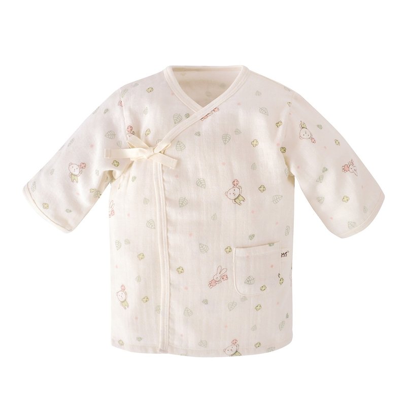 【SISSO有机棉】送你一朵小花纱布衣 3M - 童装上衣 - 棉．麻 白色