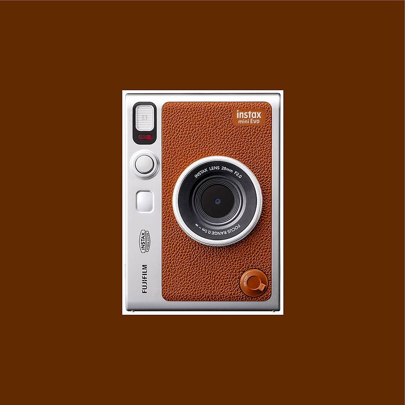 现货!FUJIFILM instax mini EVO 相机 马上看印相机 - 棕色 - 相机 - 其他材质 咖啡色