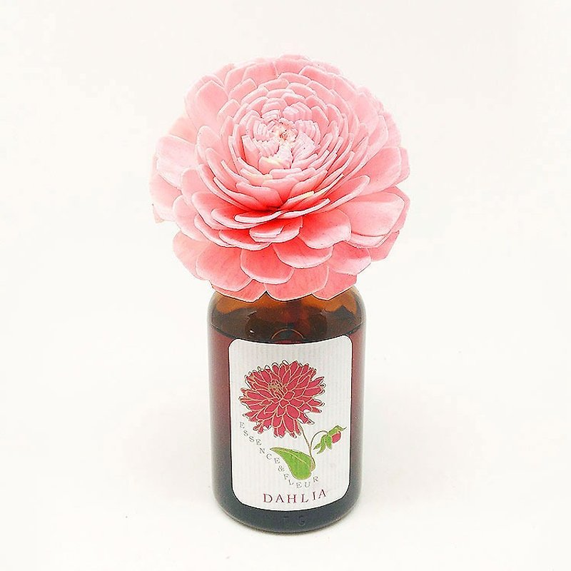 日本 Art Lab 经典瓶中花室内香氛 - 天竺牡丹花 - 香薰/精油/线香 - 植物．花 红色