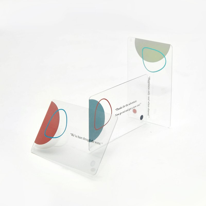 疗愈透透卡 - 卡片/明信片 - 塑料 透明
