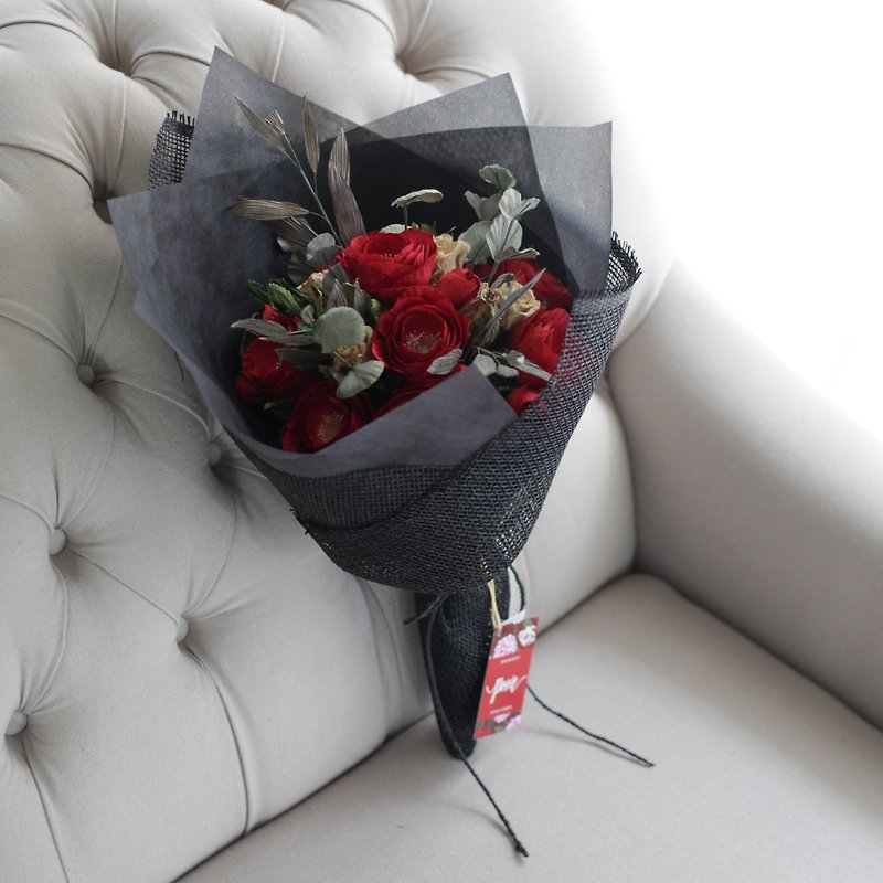 VB202 : Valentine's Day Bouquet, True Love Never Die - Medium Size - 其他 - 纸 红色