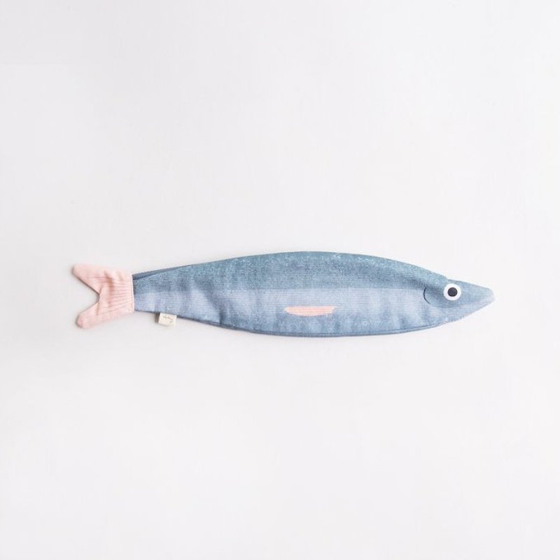 日本海秋刀鱼 笔袋 | Don Fisher - 铅笔盒/笔袋 - 棉．麻 灰色