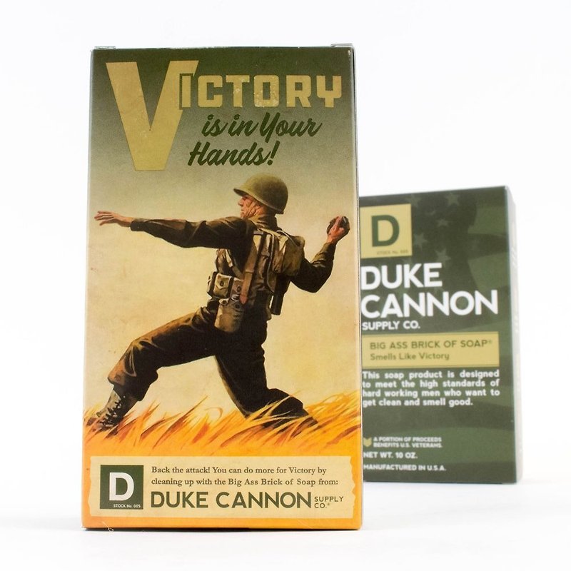 Duke Cannon BIG ASS 美军超能干大肥皂 (军绿) 二战纪念包装 - 沐浴用品 - 植物．花 