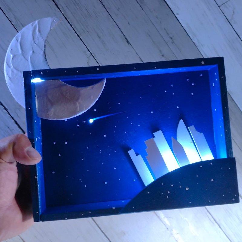 Blue meteor 2 - 摆饰 - 木头 蓝色