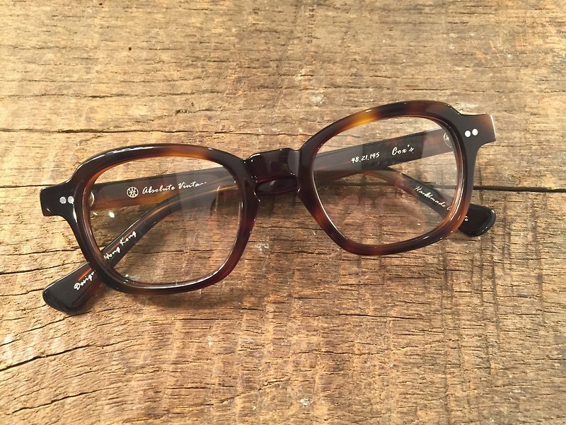 Absolute Vintage - 觉士道(Cox's Road) 方型粗框板材眼镜 - Demi 深淡啡混色 - 眼镜/眼镜框 - 塑料 