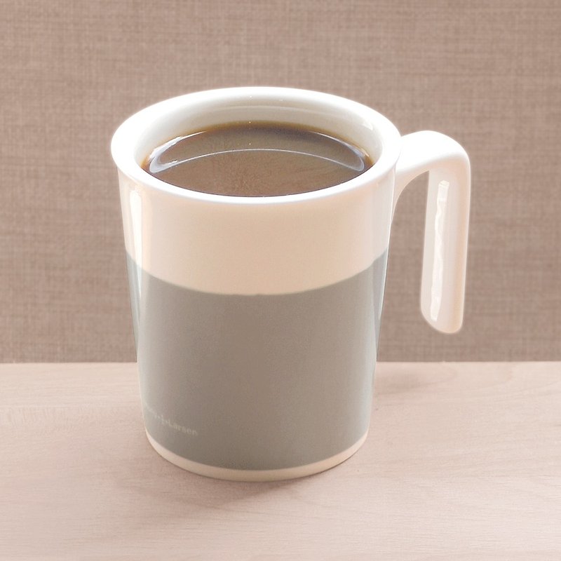 蓝莓霜亲亲马克杯  -P+L设计杯无盖(台湾制可微波烤箱SGS检验) - 咖啡杯/马克杯 - 瓷 灰色