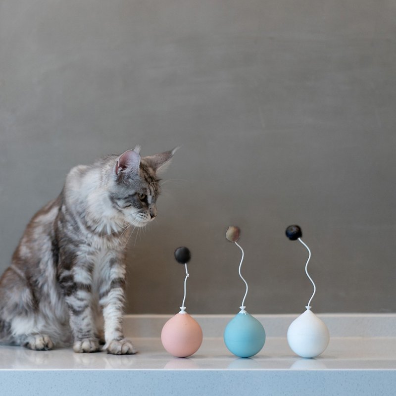 pidan气球玩具逗猫棒电动猫玩具不倒翁-白色 - 玩具 - 塑料 白色