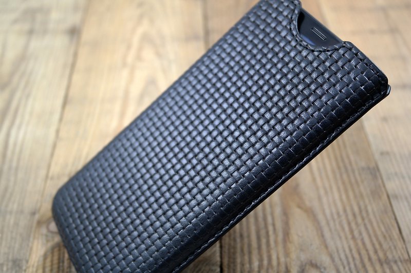 APEE皮手工~塑型手机皮套~编织纹铁灰~(Samsung S8 / S8+) - 手机壳/手机套 - 真皮 灰色