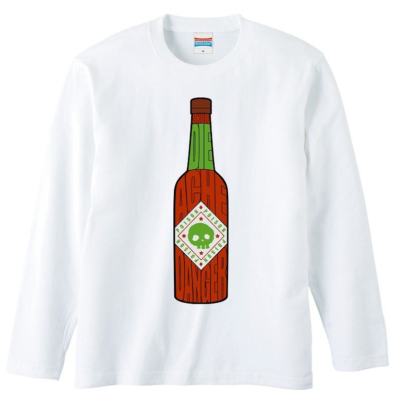 ロングスリーブTシャツ / Poison Sauce - 男装上衣/T 恤 - 棉．麻 白色