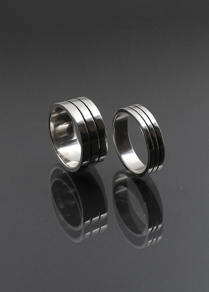 - 遇见 - 戒指 Ring (5mm) - 戒指 - 其他金属 银色