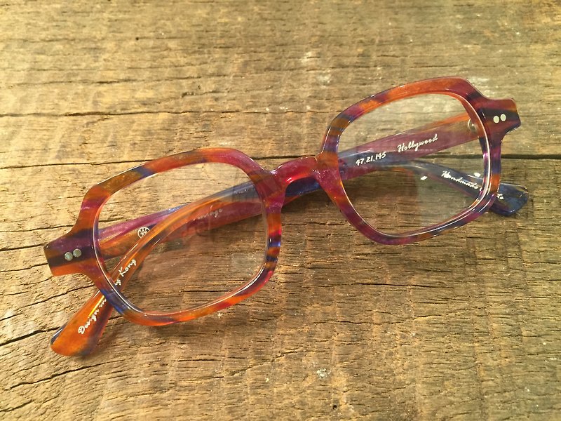 Absolute Vintage - 荷李活道(Hollywood Road) 复古方型幼框板材眼镜 - Purple 紫色 - 眼镜/眼镜框 - 塑料 