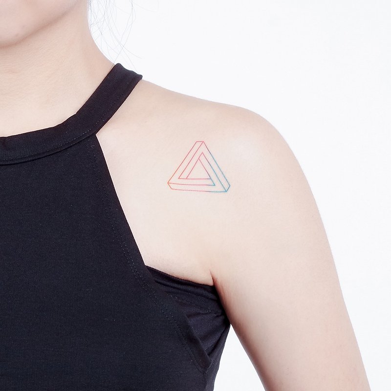 Surprise Tattoos /  三角循环 刺青 纹身贴纸 - 纹身贴 - 纸 多色
