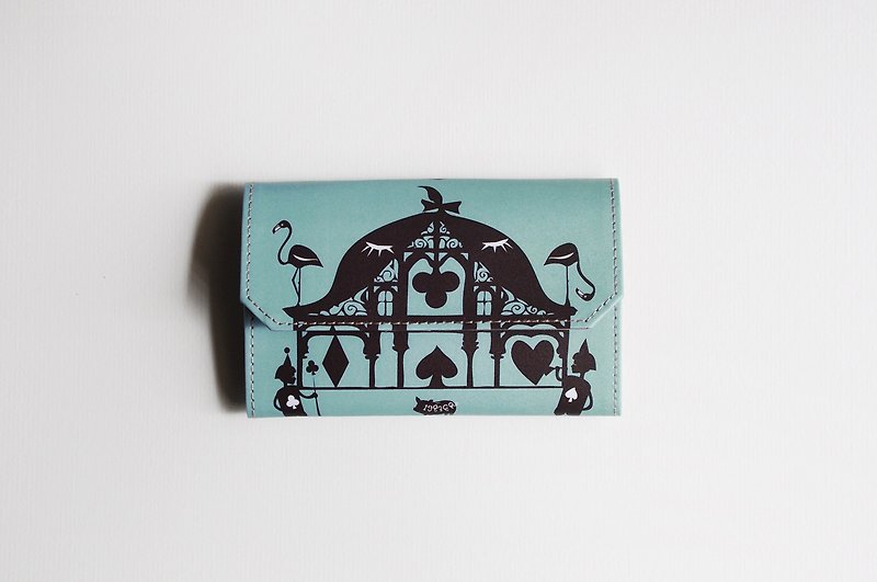 小纸包/卡片零钱包 - 爱丽丝扑克牌 - 皮夹/钱包 - 纸 蓝色